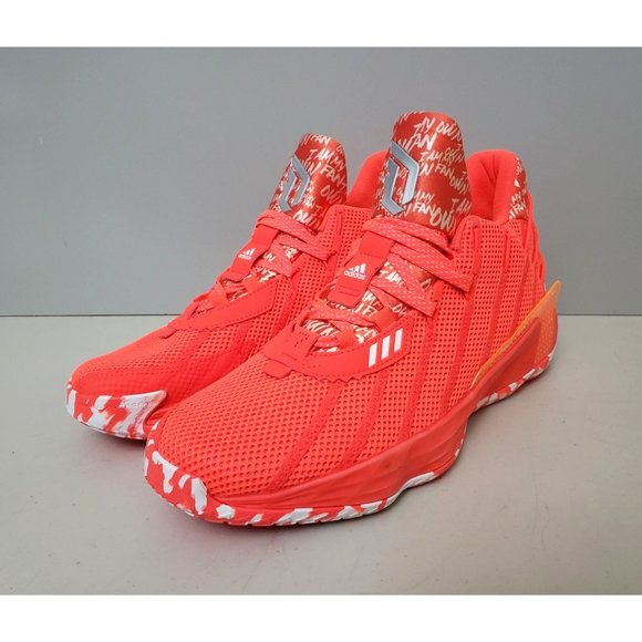 Adidas Dame I Am My Own Fan Sneakers in Solar Red Mens Size